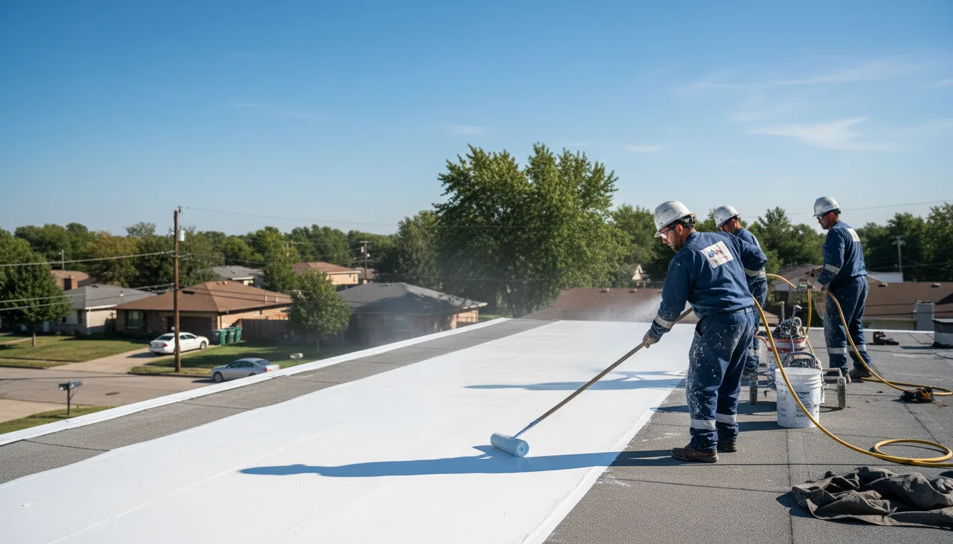 Commercial roof coating in Buffalo, IL near me